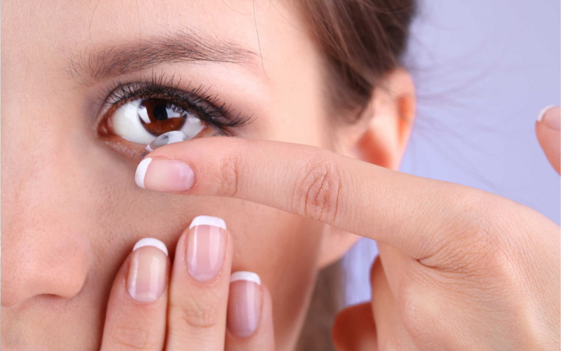 Practice safe contact lens wearing habits